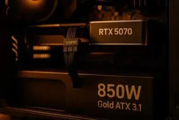 پاور 850 وات Gold ATX 3.1؛ انتخاب حرفه‌ای گیمرها
