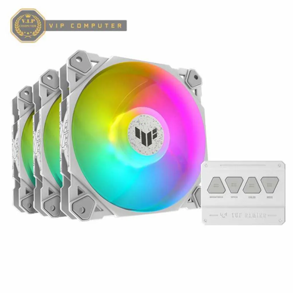 فن کیس ایسوس ASUS TUF Gaming TF120 ARGB White بسته 3 عددی