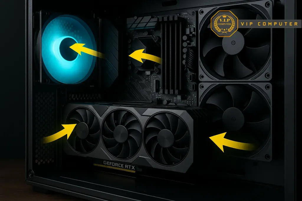 راهنمای خنک‌سازی کارت گرافیک‌های رده‌بالا؛ از ایر‌فلو تا انتخاب کیس مناسب